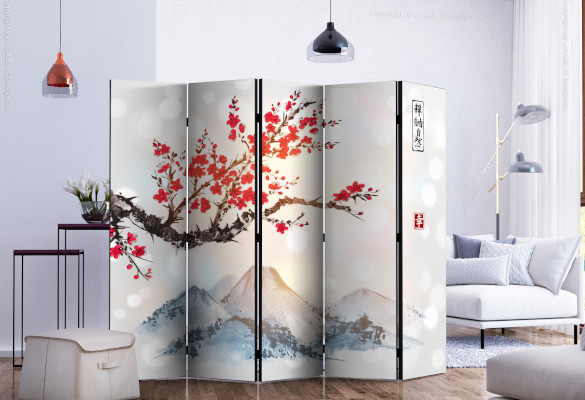 Le Mont Fuji dans votre salon avec ce paravent Artgeist