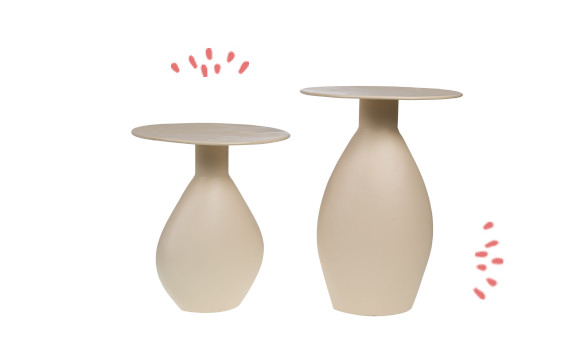 L'élégance des 2 bouts de canapé Blanca 