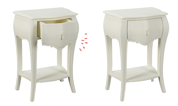 Un chevet blanc comme neige