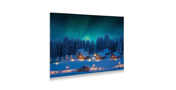 Mettez une touche lumineuse le soir du réveillon avec cette toile lumineuse !