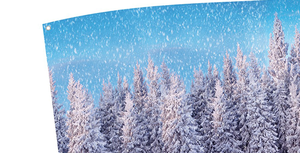 Un paysage de montagne enneigé à couper le souffle