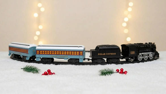 Une ambiance de Noël magique avec le train miniature Polar Express